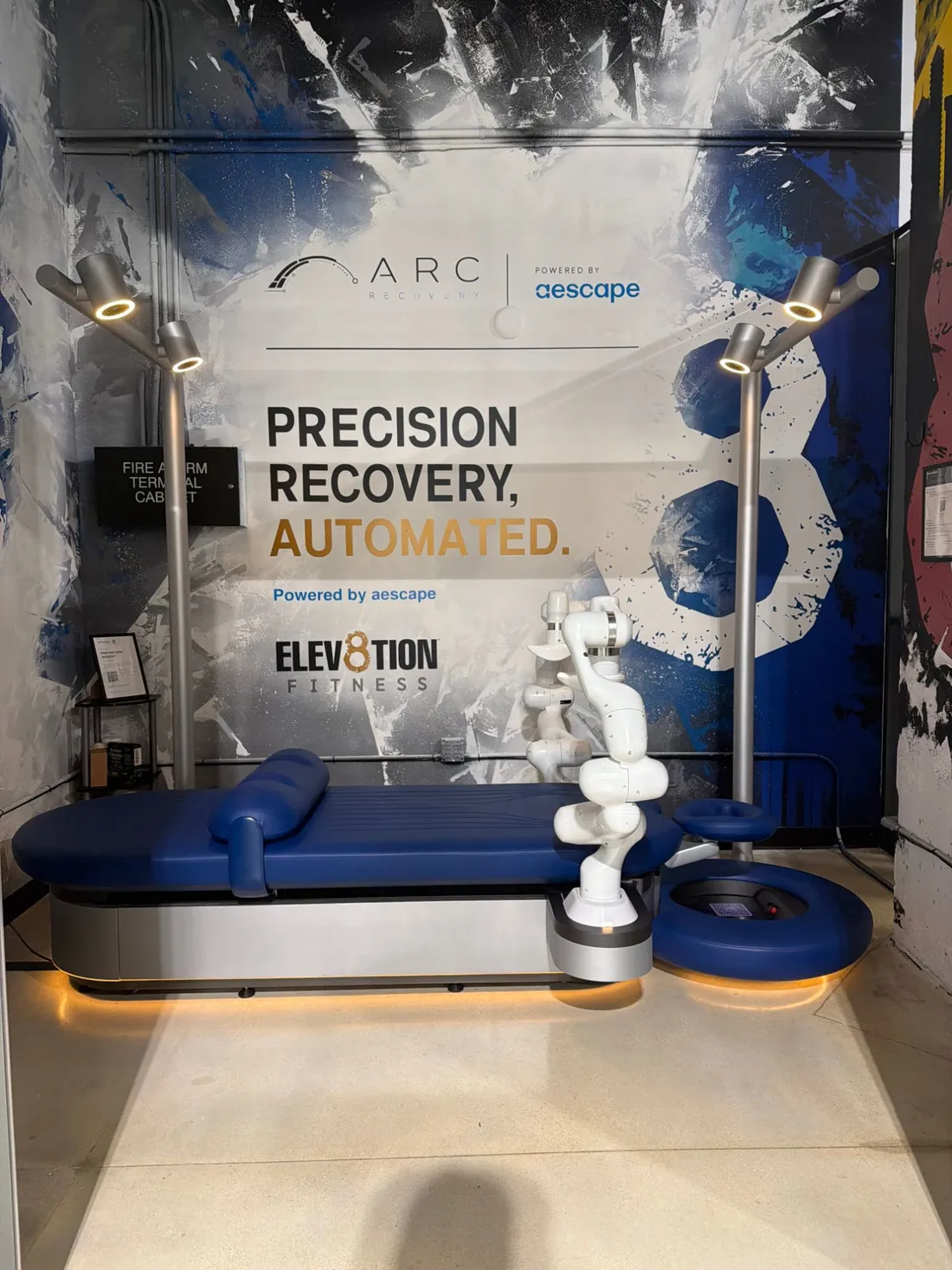 AI-powered robotic massage machine at ARC Recovery in Midtown Miami